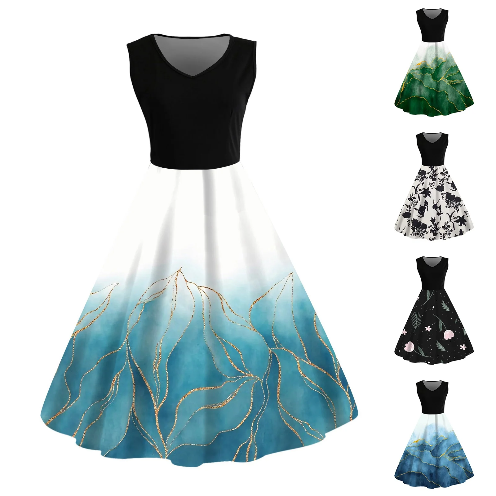 

Новинка 2024, женское платье с принтом в виде листьев, облегающее платье без рукавов с завышенной талией, ТРАПЕЦИЕВИДНОЕ ПЛАТЬЕ в стиле бохо, женское платье для выпускного вечера, стиль искусства