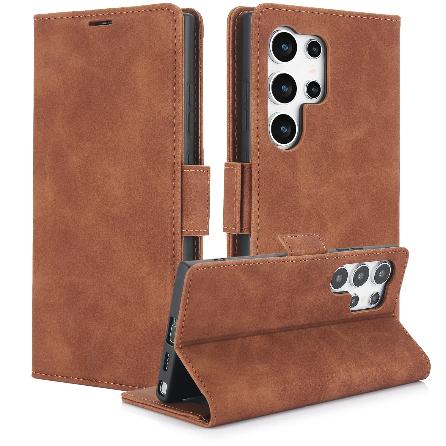 Premium Flip Leather Phone Case with Card Holder and Wallet Cover