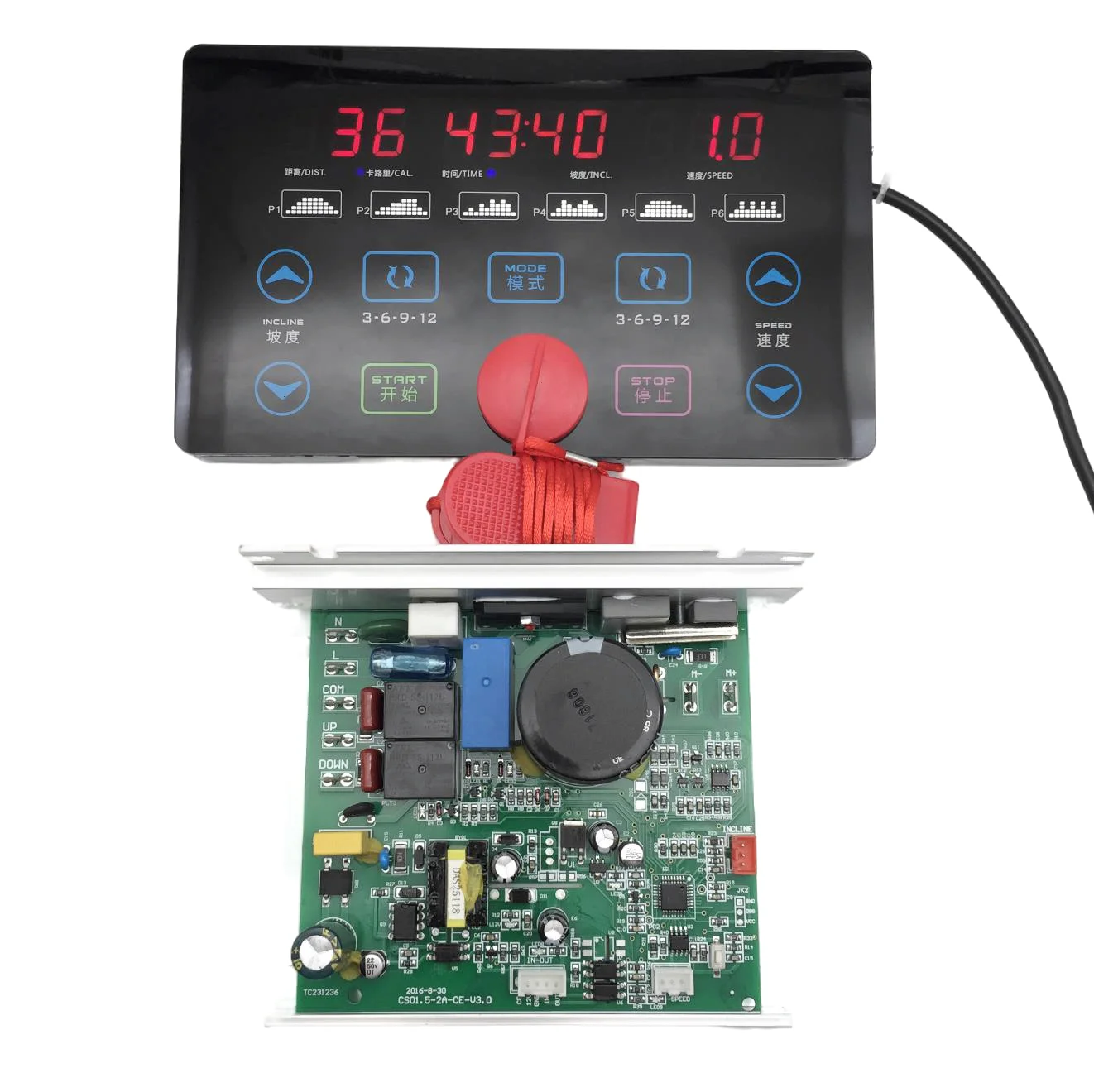 General use Universal Treadmill Circuit board Treadmill Console display treadmill motor control for 1HP-2.0HP DC motor