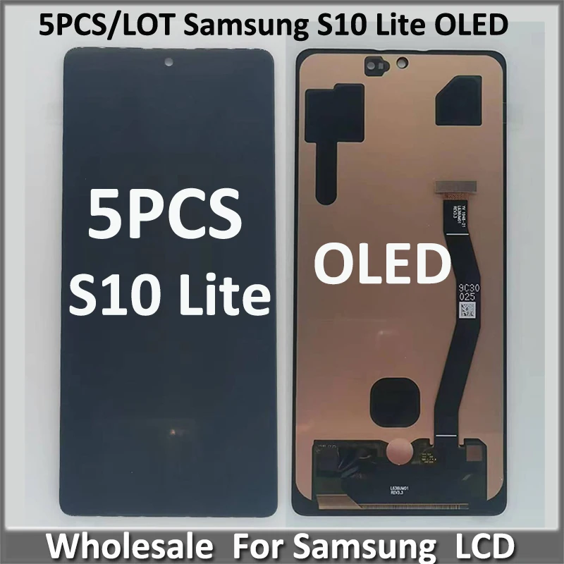 

WholeSale 5 Pieces/lot for Samsung Galaxy S10 Lite LCD Screen Display with Touch Digitizer Assembly for SM-G770F/DS SM-G770F