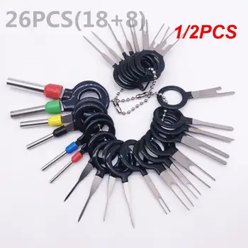 1/2PCS ยานยนต์ Plug Terminal ลบชุดเครื่องมือ Key Pin รถสายไฟ CRIMP Connector EXTRACTOR ชุดอุปกรณ์เสริม 1