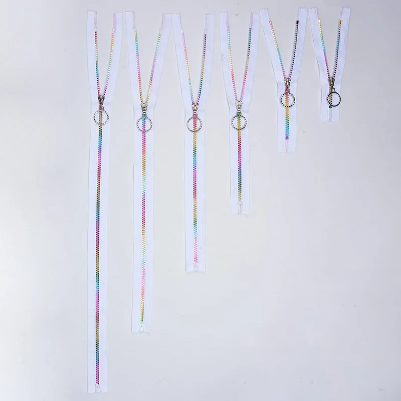 Description Picture 4 of itemNew 5# Resin Zipper 15-60cm Close-end Zipper Colorful Heart Shape Tooth Zipper Jacket Coat DIY Sewing Accessory Bag Supply Trim