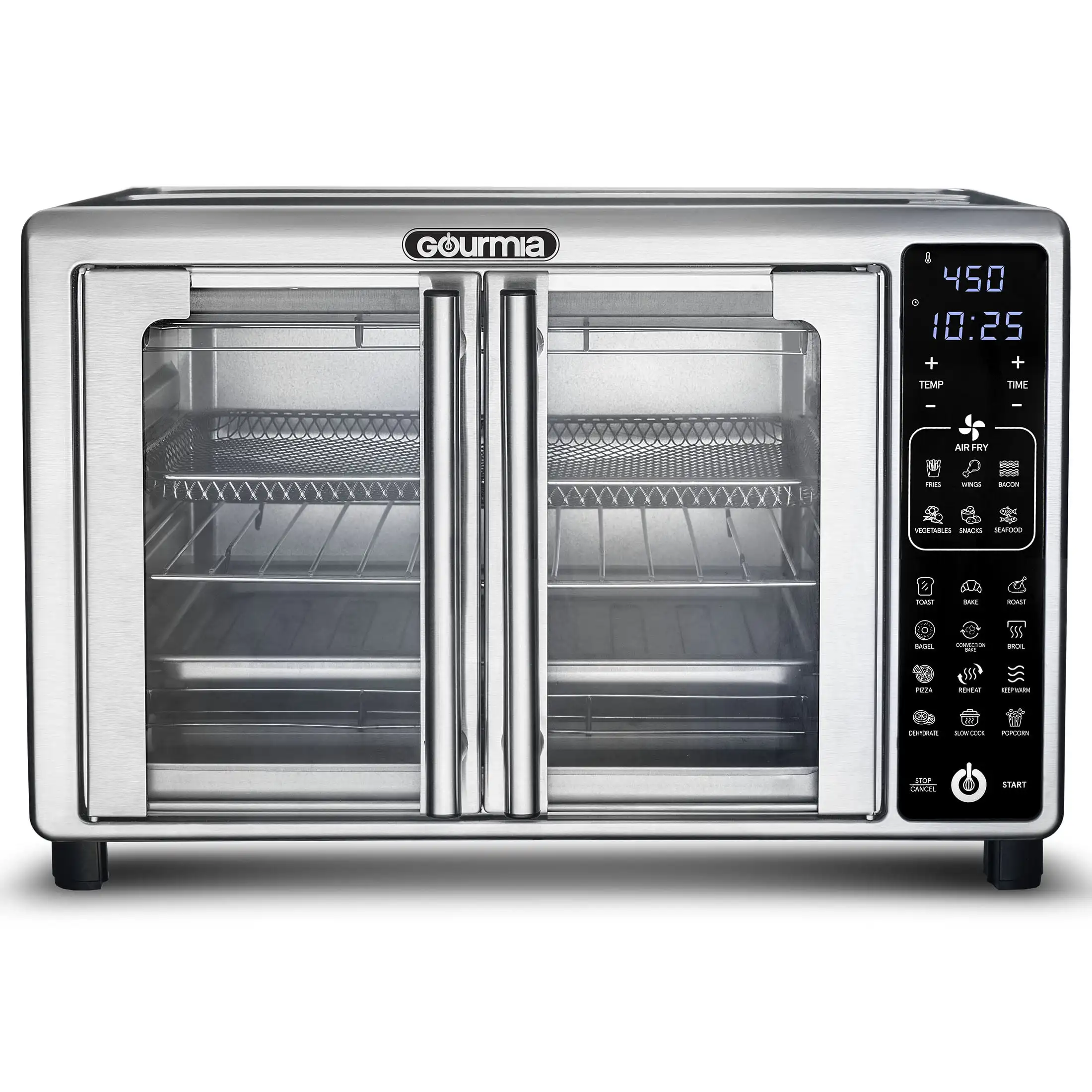 6-Slice Digital Toaster Oven Air Fryer with 19 One-Touch Presets, Stainless Steel Electric Oven Pizza Oven .USA.NEW 2