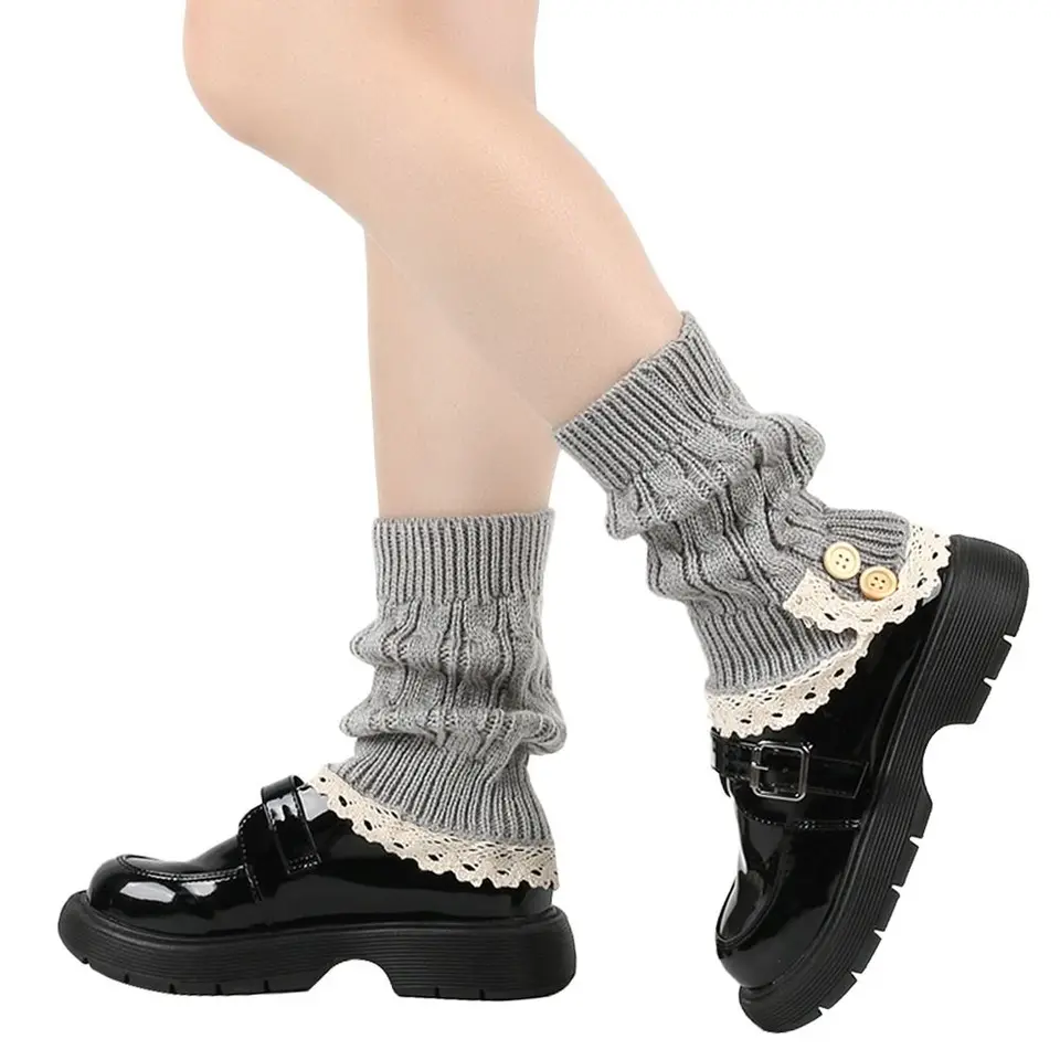 Warm and Stylish Lolita Leg Warmers for Women