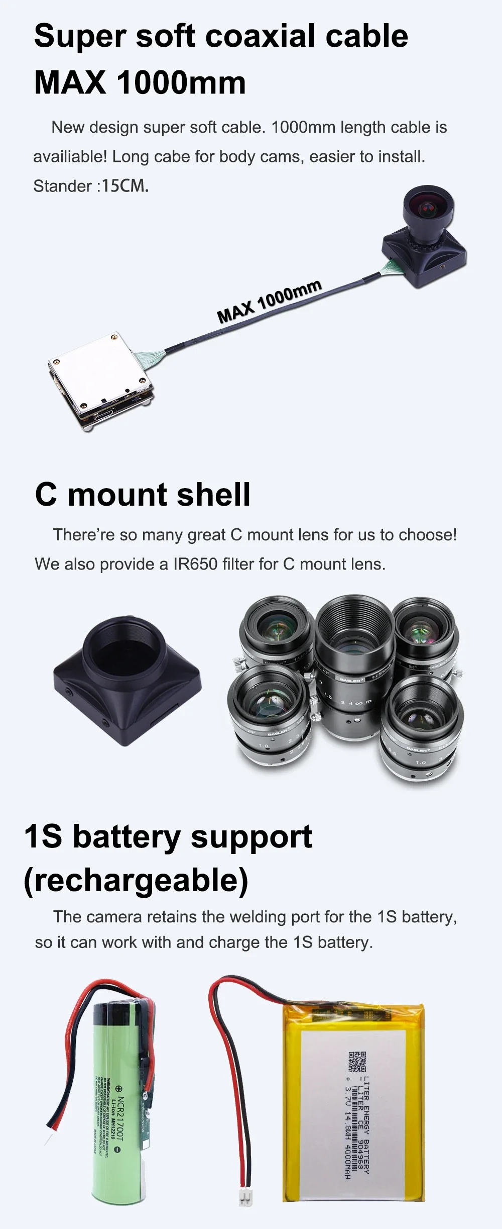 Hawkeye Firefly V6-PRO Caméra Action 6K SONY 1 Pouce 20MP Stabilisation