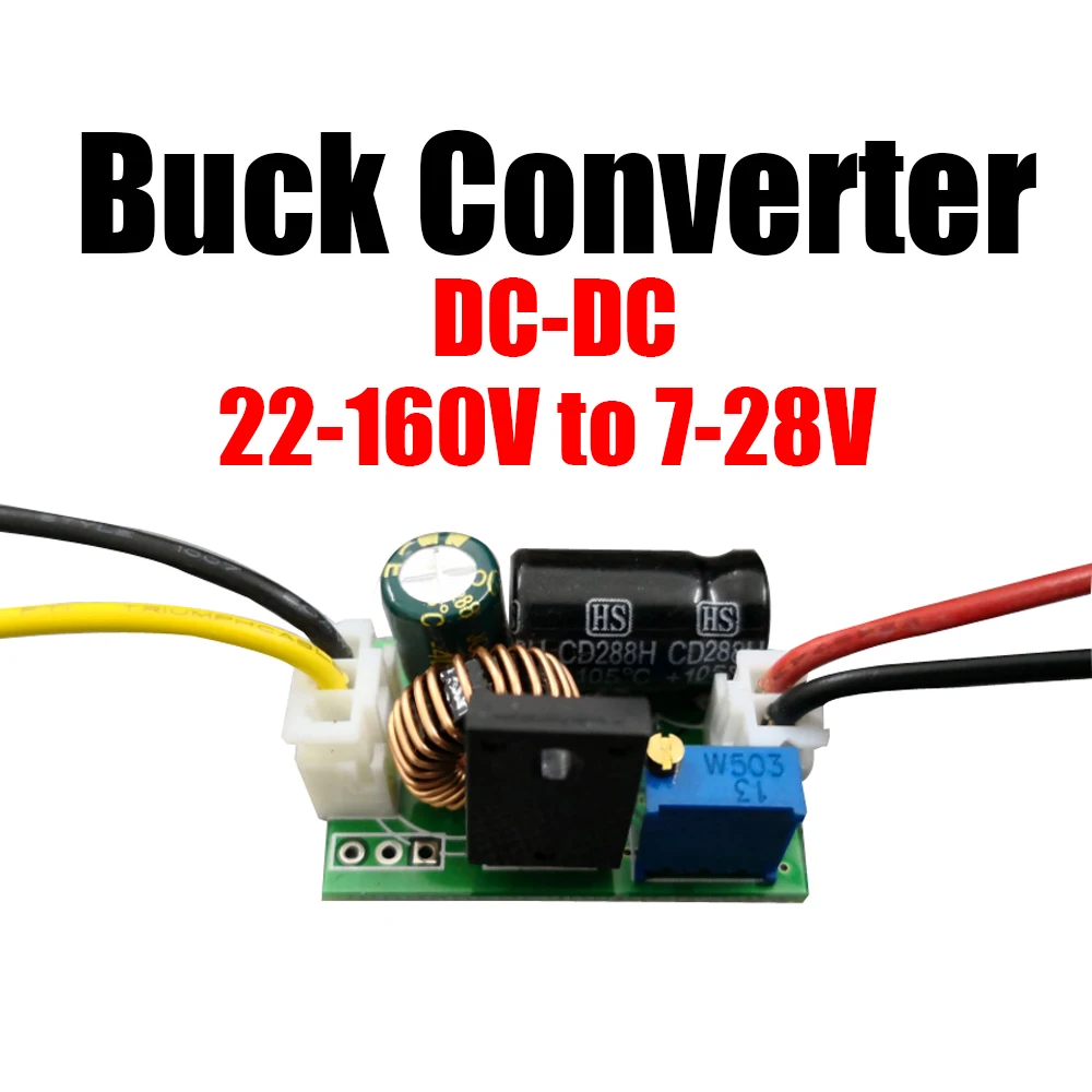 

DC-DC 8-160V TO 12V 3A 5V 15V 19V 24V Buck Converter Voltage Regulated Power Supply 84V 72V 60V 48V 36V Step Down Battery