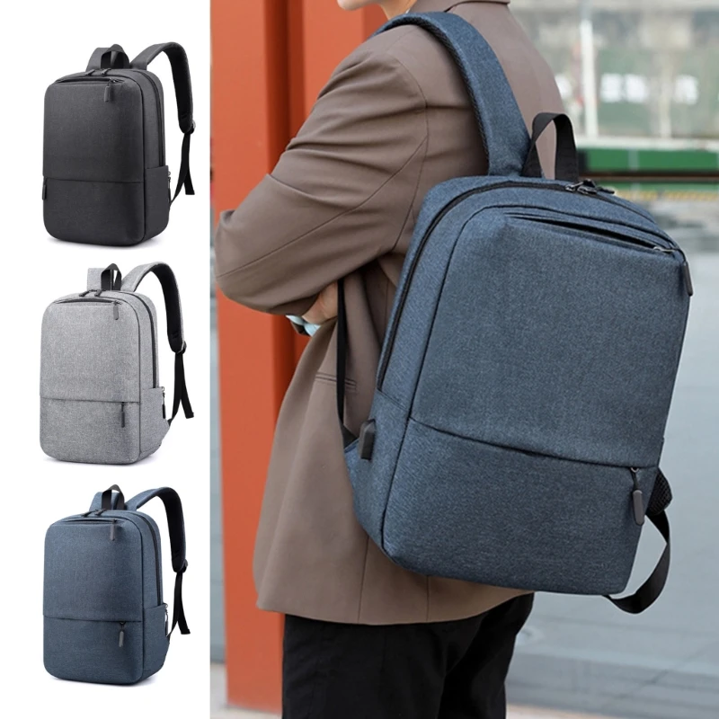 

Large Capacity Laptop Backpack with USB Charging Port Travel Rucksack Daypack College School Bag for Student Bookbag