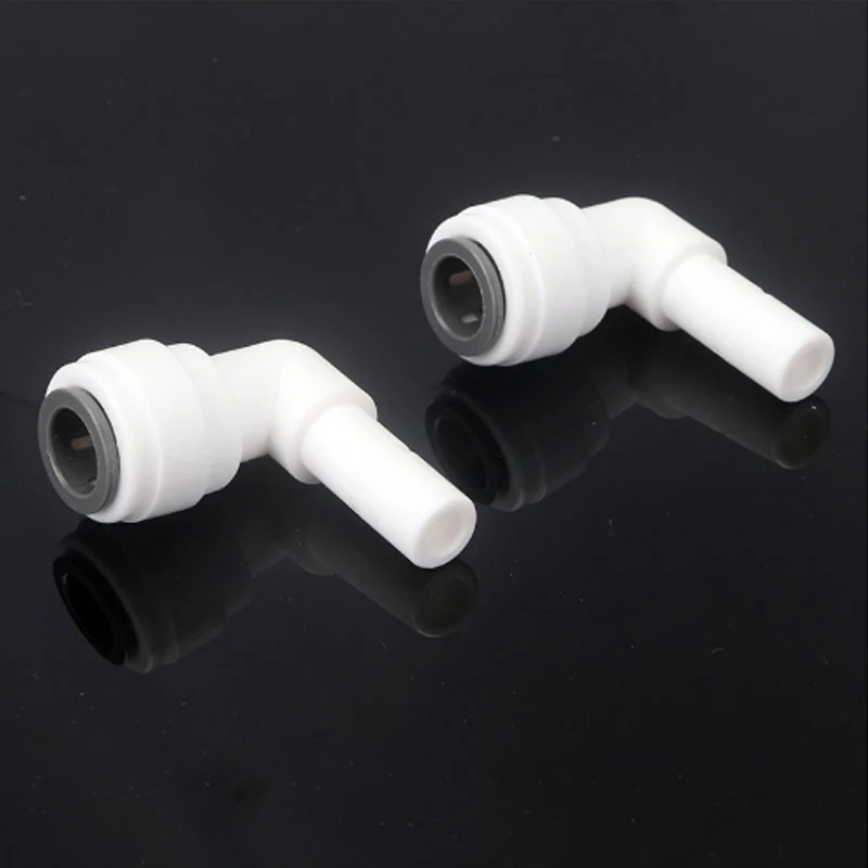 1/4" 3/8" Hose Tube RO Water Elbow/Equal Straight Check Valve/Straight Bulkhead Reverse Osmosis Aquarium Plastic Quick Fitting