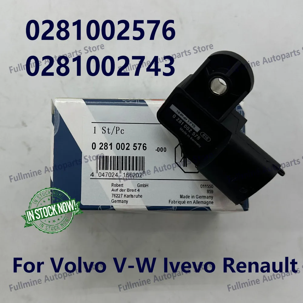 

0281002576 0281002743 Intake Manifold Pressure Sensor 281002576 20524936 0281006102 For Volvoo V-W Ivevoo Renaultt