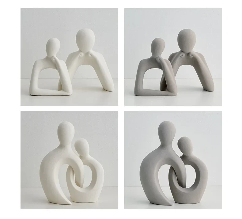 Home Decor Abstract Couple Statues