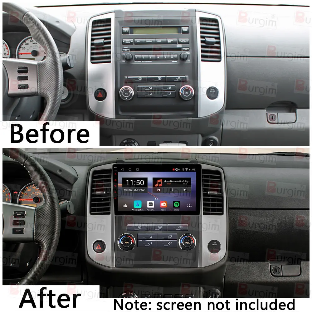 Double Din Radio Dash Kit For Nissan Xterra 2005-2012 - Stereo Installation Bezel