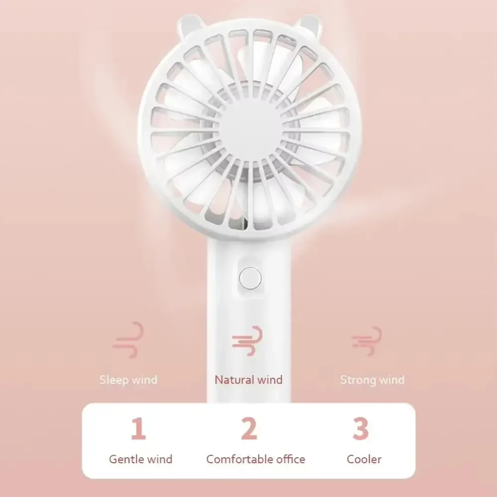 Tragbarer kleiner Kühlwimpern-Stummkühler-Handheld-Fan Mini USB wiederaufladbarer Schreibtisch_voghion.com