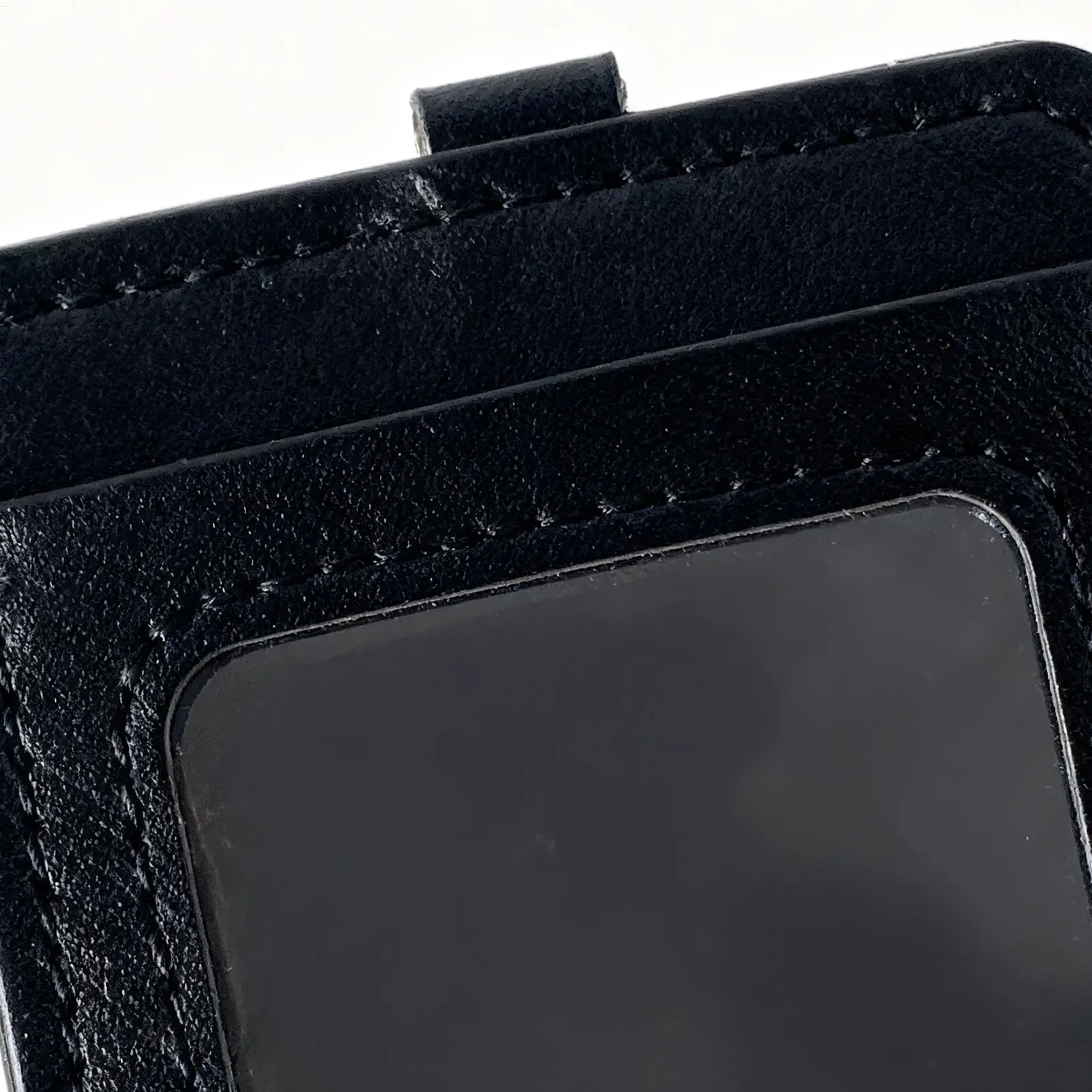 Photo Card Holder PU Leather Identification Badges Case Protective Case With Love Heart Charm Spiral Wrist Coil For Women Men