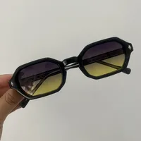 Lunettes de soleil hexagonales vintage pour femmes et hommes, lunettes de soleil de marque de luxe, design populaire, style punk, petite monture, protection UV400 4