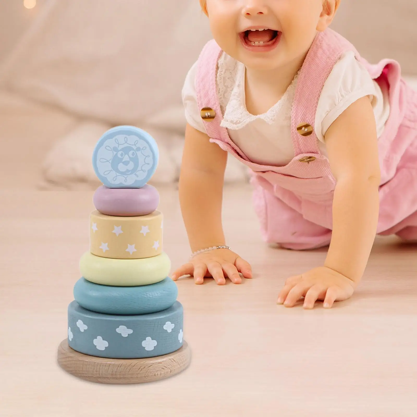 

Baby Stacking Toy Learning Toys Bath Toy Color Recognition Montessori Toys for Babies for Children Kid Boy Girls Toddlers Gifts