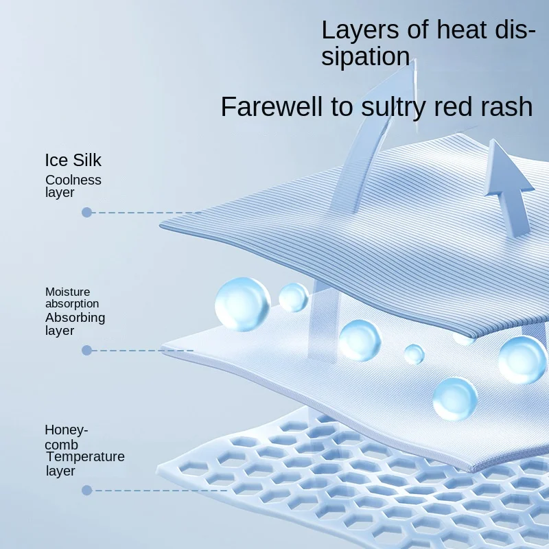 Summer Universal Stroller Cooling Seat Safety Seat Ice Silk Pad Baby Dining Chair Breathable Cooling Pad