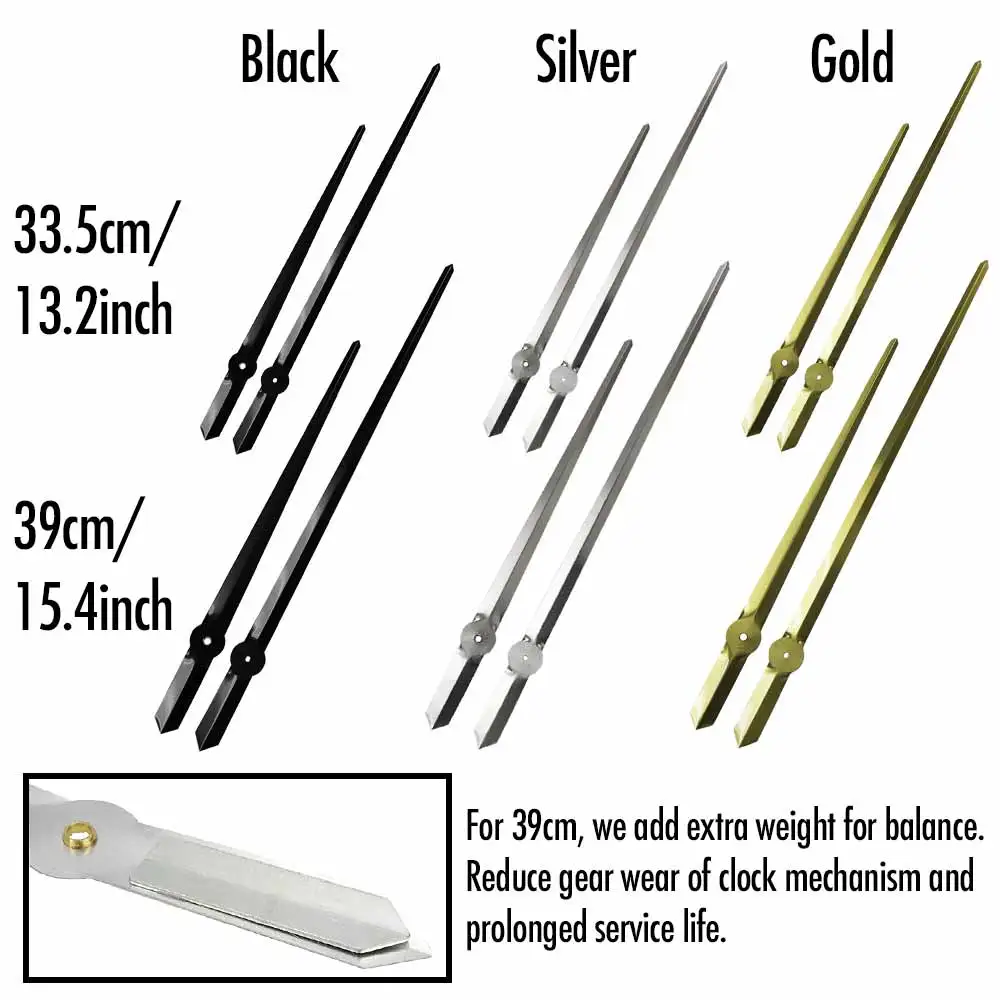 MCDFL Large 3d Wall Clock Hands Mechanism Needles Parts Repair Kit Tools Motor Pointers for 60 Cm Watches Decorated Living Room