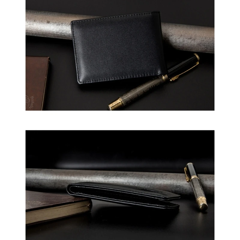 Fashion Short Wallet RFID Blocking PU Leather Credit Card Holder Gifts for Men Women for AirTag