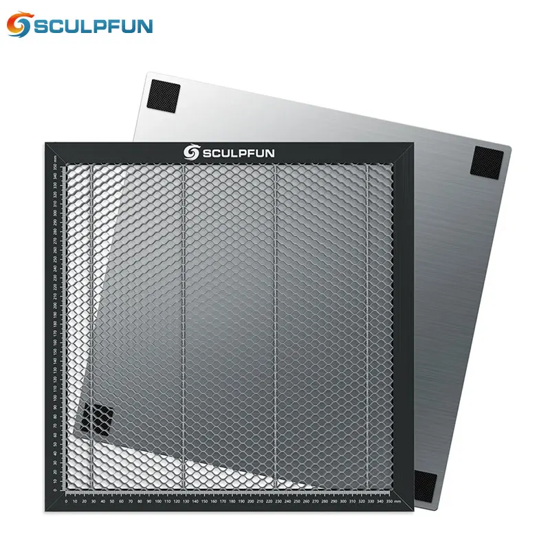 

SCULPFUN Laser Engraver Honeycomb Working Table Steel Panel Board Platform for Diode Laser Machine Clean Cutting Work 400x400mm