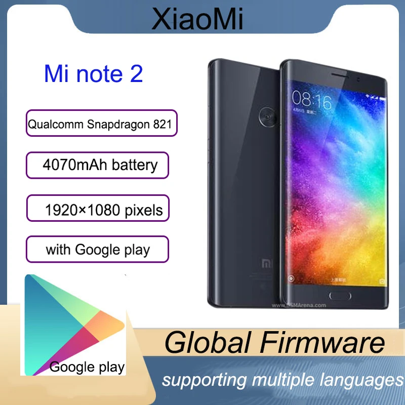 Смартфон Xiaomi Mi Note 2 NFC Snapdragon 821 Быстрая зарядка 3 0 Android AMOLED горячая Распродажа