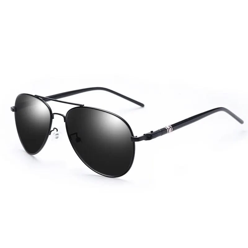 Men And Women Polarized Sunglasses Colored Reflective Glasses Driving Sunglasses Black Unisex Pilot Lenses Uv400_voghion.com
