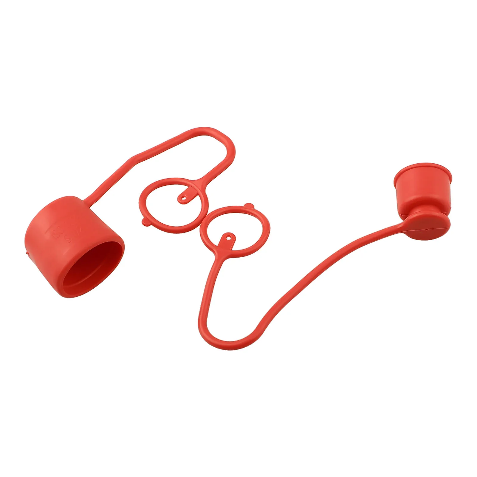 2 Sets Flat Face Quick Connectors For Hydraulic Coupler For Hydraulic Quick Connector Rubber Dust Cap 1/2in 1/4in 3/8in 3/4in