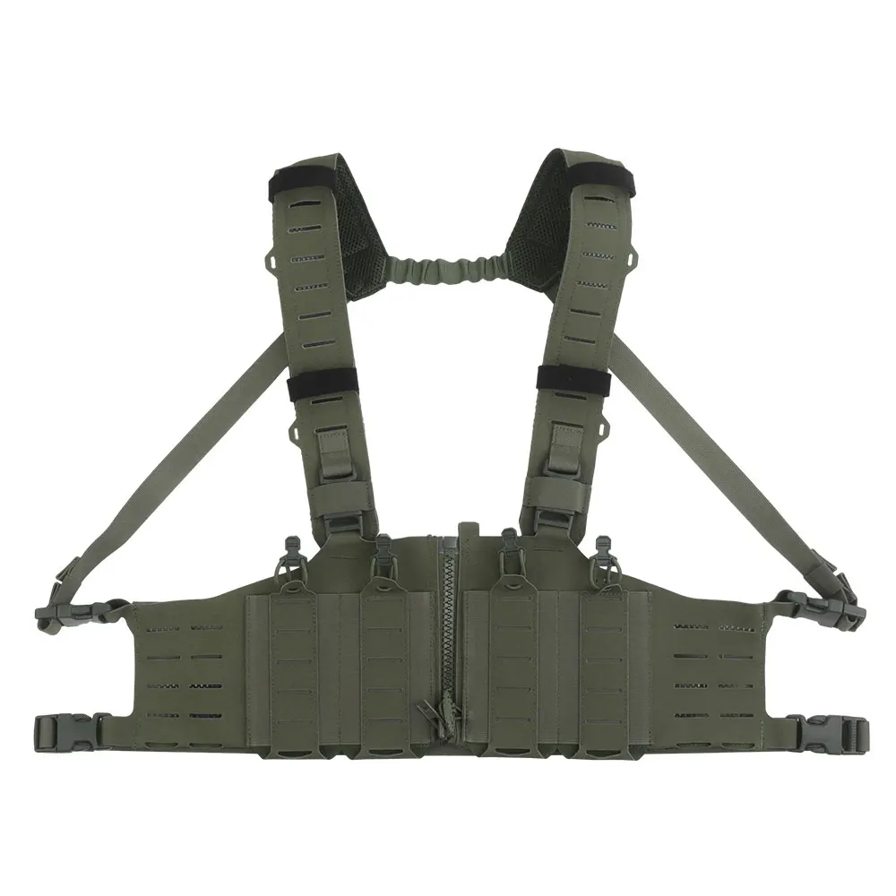 Tactical Vest Chest Rigs Lightweight Camouflage MOLLE Militar Hunting Airsoft Assault SF Vest Mag Pouch H-Style Strap