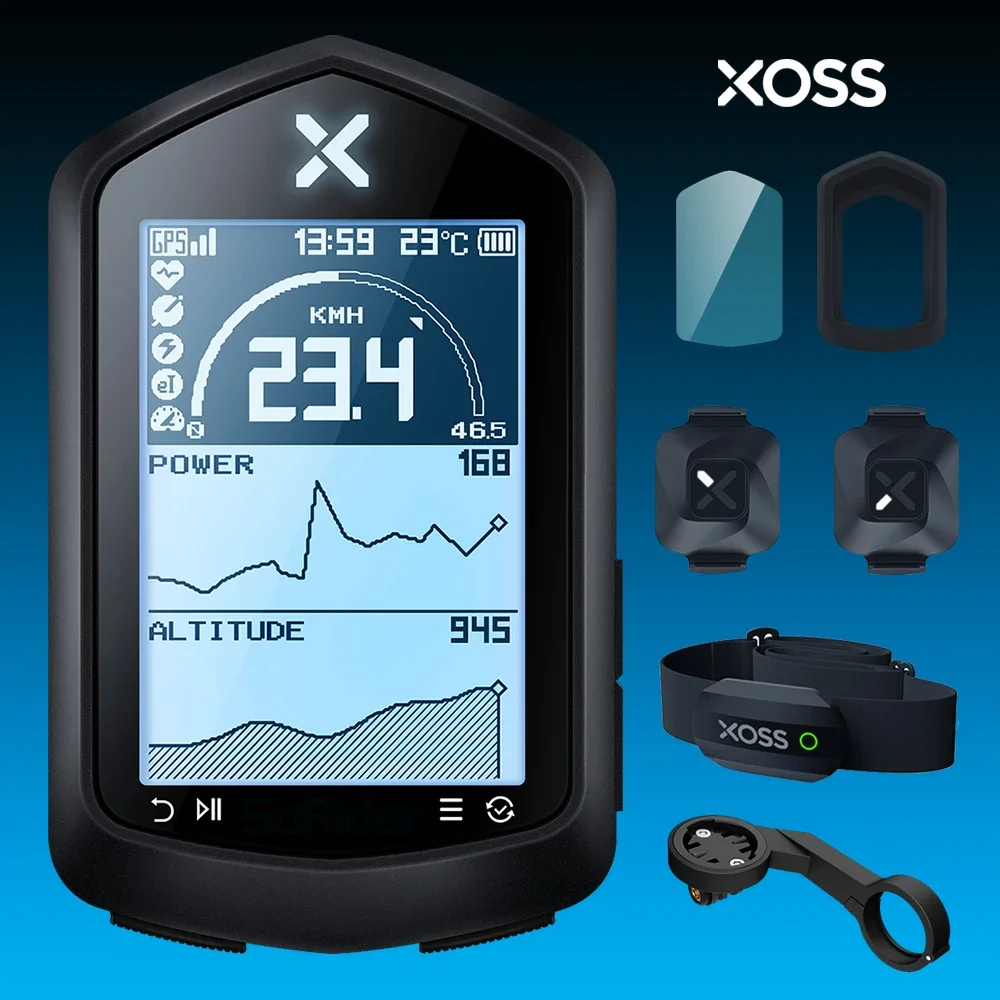 

XOSS NAV GPS Bike Computer Store Cycling Bicycle Sensors Heart Rate Monitor MTB Road 2.4 Inch ANT+ route navigation