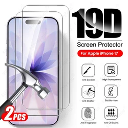 2 - Piece 19D Tempered Glass Full Cover Screen Protector - Enhanced Durability - iPhone 18 Pro (Transparent - 2Pcs)