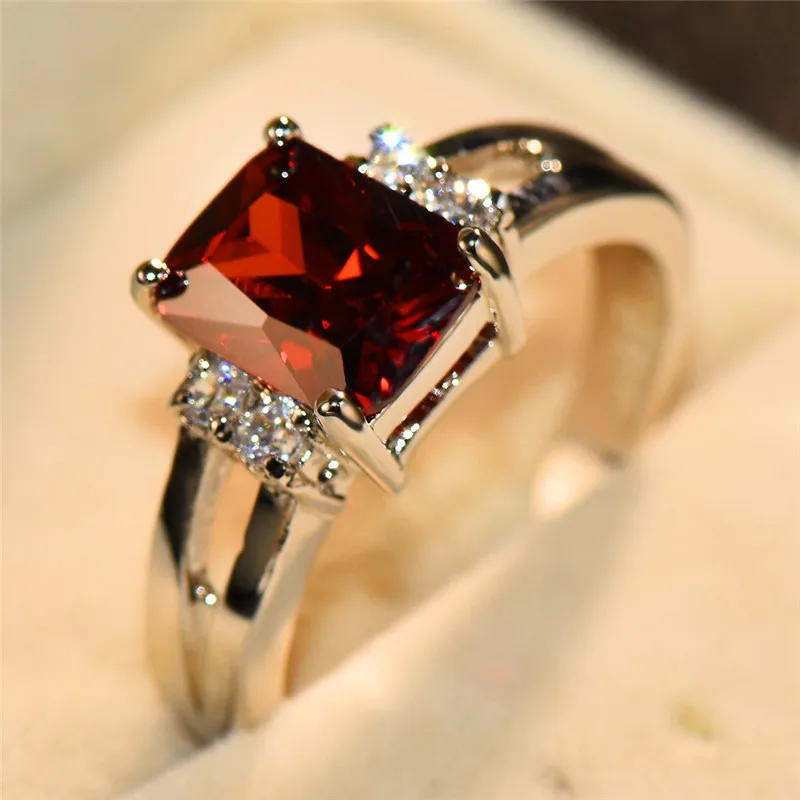 Female Crystal Zircon Stone Engagement Ring Wedding Jewelry For Women crystal rings,engagement rings,zircon rings,stone rings,fashion rings,fashion ring,wedding rings,finger rings
