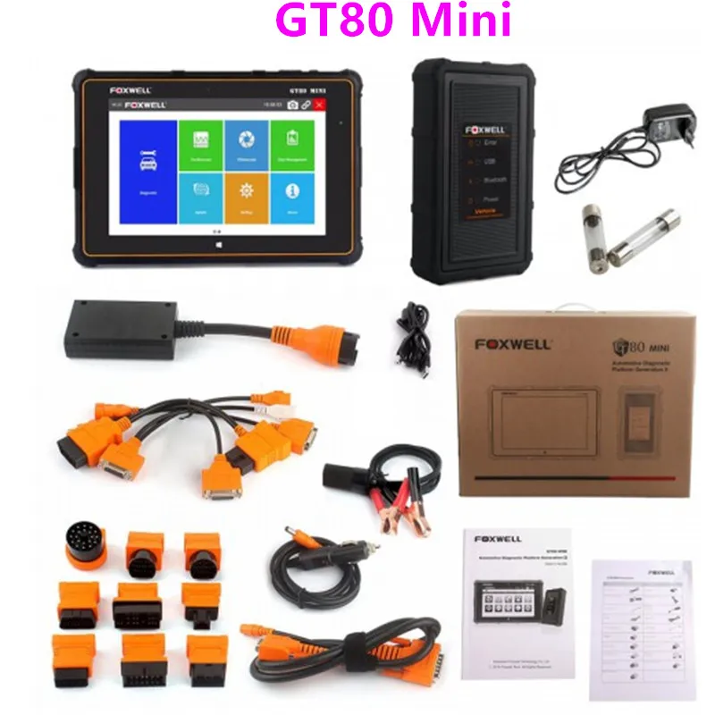 

Диагностический сканер Foxwell GT80 Mini OBDII, прибор для диагностики автомобиля, с поддержкой ABS SRS, подушки безопасности, трансмиссия двигателя, лучшее качество