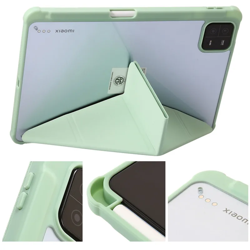 coque pour xiaomi pad support arrière transparent en smart cover pour xiaomi mi pad pro étui avec