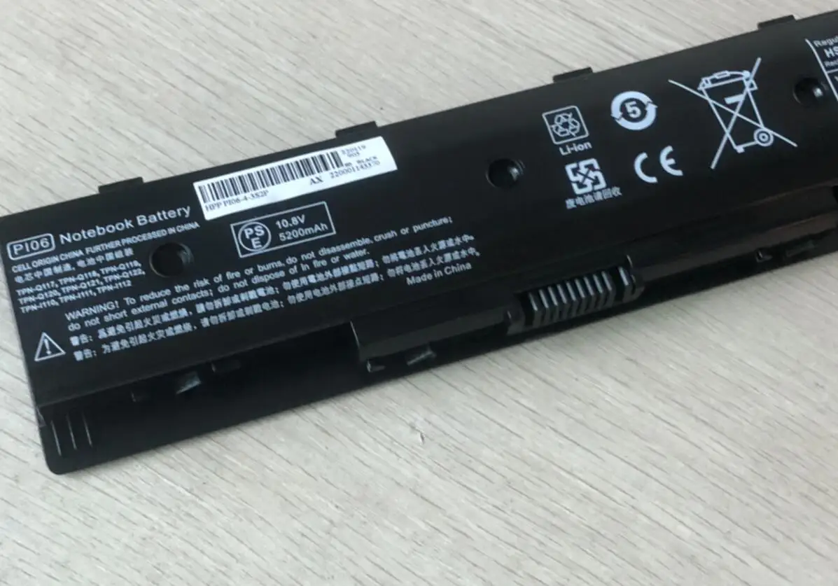 Bateria para hp Envy Pi06 15 17 14z 17z Pavilion 14 14t Hstnn-yb40 710416001 710417-001 P106 pc Notebook Laptop Touchsmart - Imagem 3