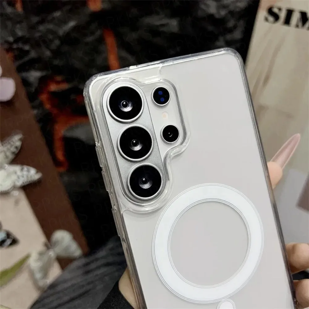 Premium Magsafe Magnetic Wireless Charging Acrylic Back Case Cover