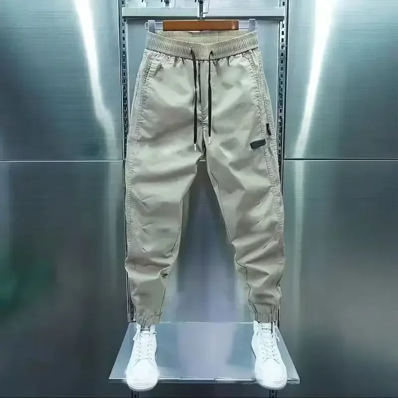 thumbnail image 1 of Pantalones cargo para hombre Pantalones elásticos color caqui para hombre Pantalones holgados de invierno de corte regular Pantalones de diseñador de lujo baratos Harajuku Spandex Techwear, 1 of 4