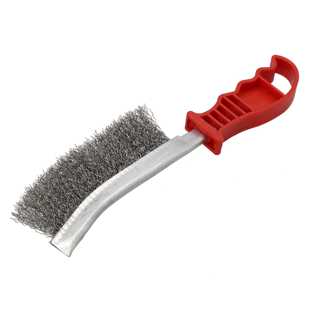 

For Cleaning Grease Wire Brush Closely Arranged 1pc 23cm Duty Wire Hand Brush Paint Removal Stainless Steel Bristles