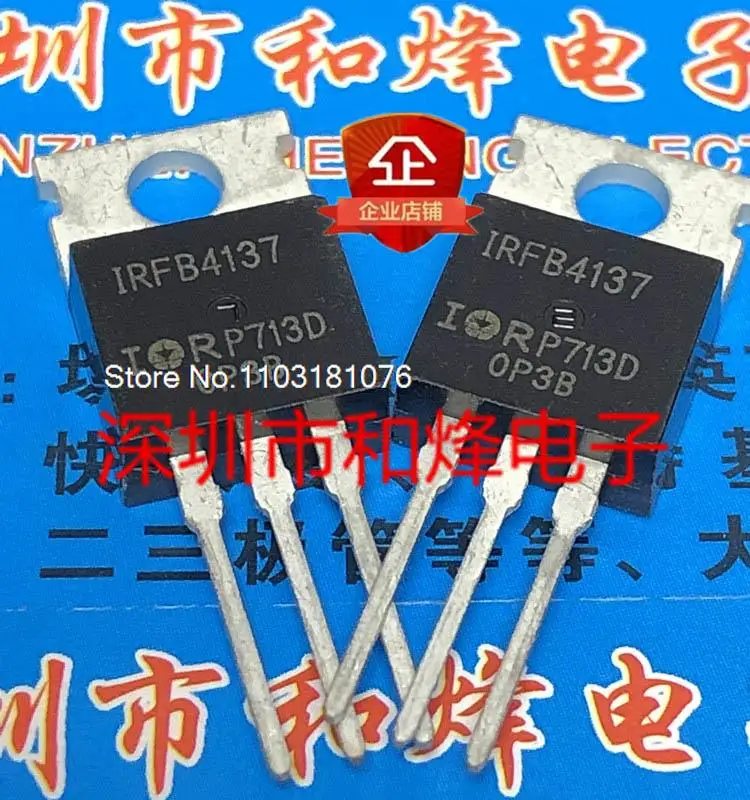 

(10PCS/LOT) IRFB4137 TO-220 MOS 300V 38A New Original Stock Power chip