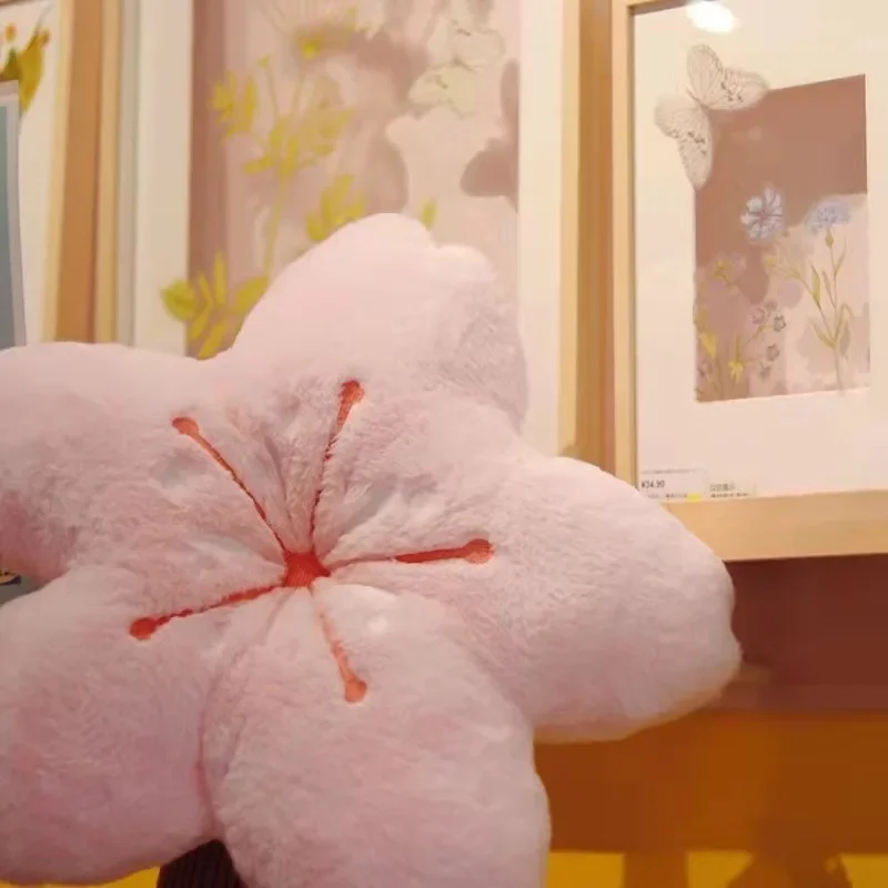 Ovely Blossom 쿠션, 부드럽고 푹신한 베개, 아늑한 낮잠용, 사진 가치있는 벚꽃 쿠션