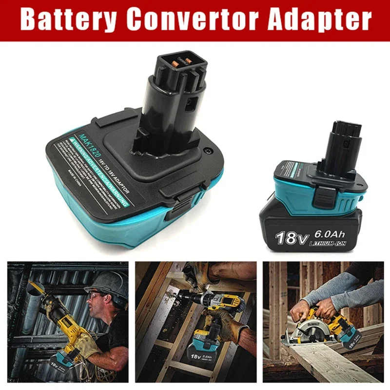 Makita-adaptador de Bateria para Baterias Dewalt Bateria Li-ion 18v Converter para Makita Dewalt Dc9096 Ni-cd Ferramentas Ni-mh Bl1830 Bl1860 - Image 2