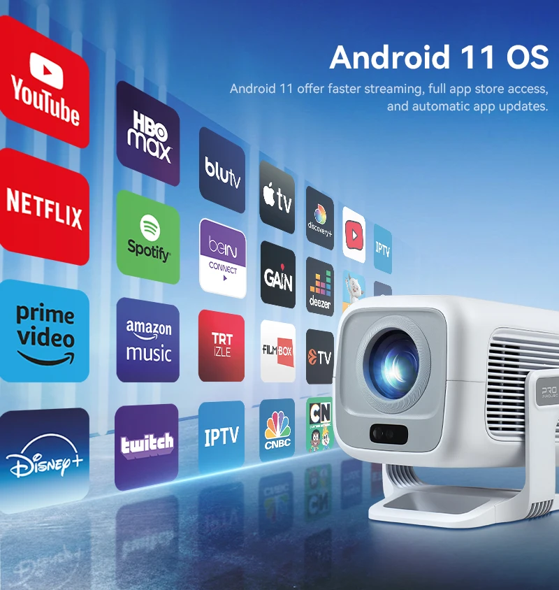 جهاز عرض LCD صغير X3AQ أصلي 1080P 4K فك يدعم أندرو...