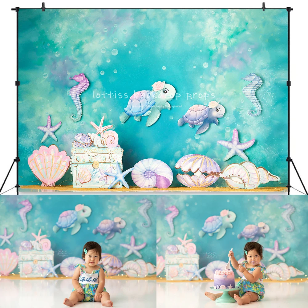 Eat Sleep Fish Theme Backdrops Kids Baby Birthday Cake Smash