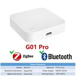 Smart Home Automation Hub: Tuya Zigbee Wireless Gateway, Voice Assistant Compatible - G01 Pro