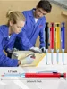 Solid Carpenter Pencils with 9Pcs 2.8mm Refills Deep Hole Mechanical Pencil Marker Construction Pencils with Built in Sharpener 4