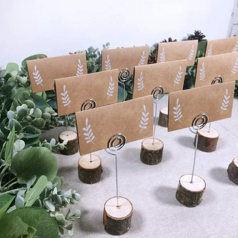 Place Cards 30/60/80pcs Khaki Wedding Seating Number Table Card Name Place Card Birthday Party Sign in Classmate Dinner Greeting Seat