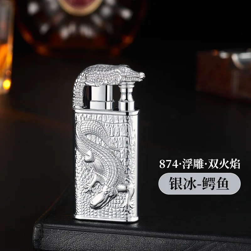 Silver Ice-Crocodile