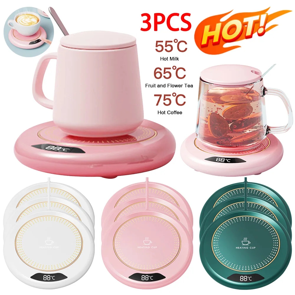 Chauffe-tasse Intelligent à Induction Gravitationnelle - Maintien à 55°C Automatique Pour Café, Thé, Lait - Bureau & Maison