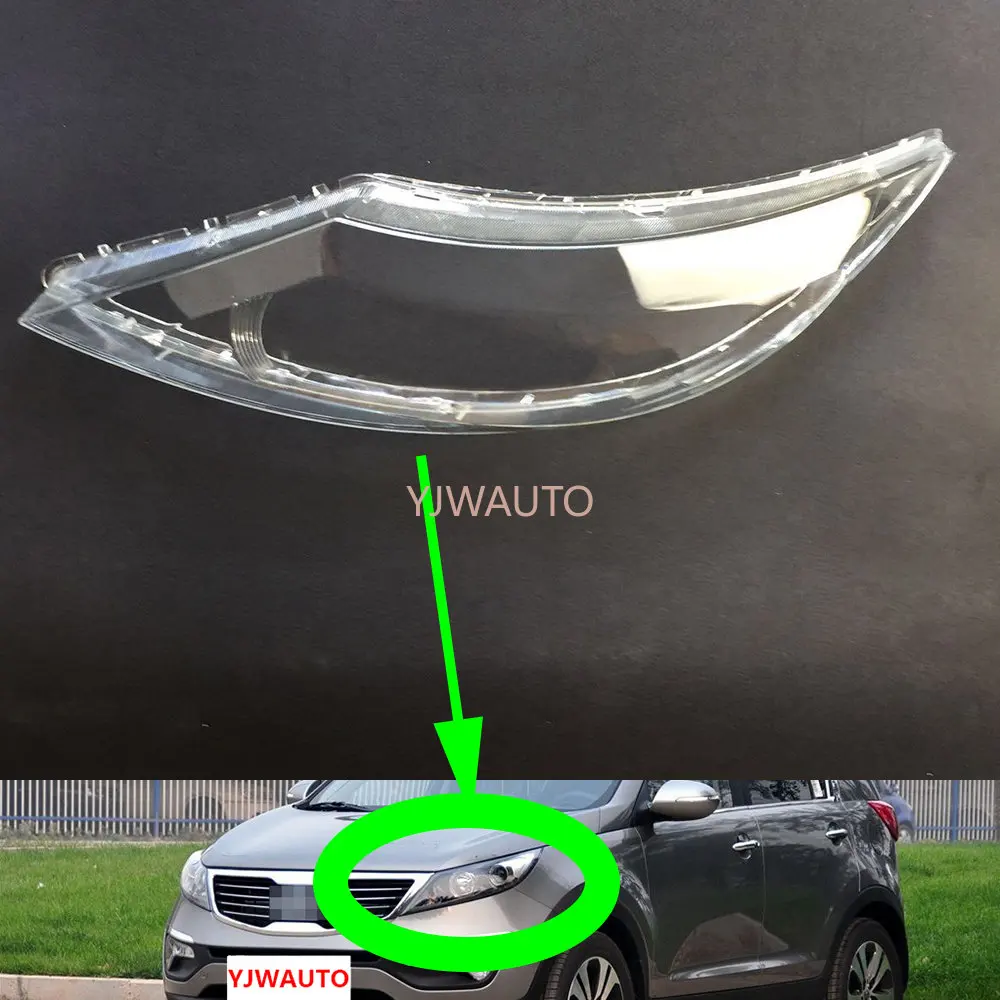 

Headlamp Lens For Kia Sportage R 2009~2013 Headlight Cover Car Glass Lights Replacement Front Headlights Auto Shell