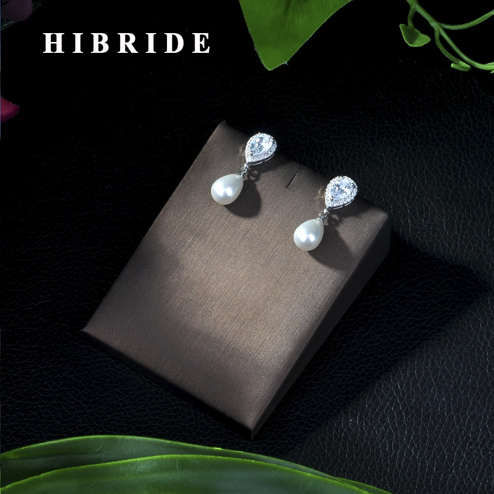 

Fashion Hot Selling Water Drop Cubic Zirconia Drop Earrings For Women Bridal Wedding Party Gifts Bijoux Femme E-58