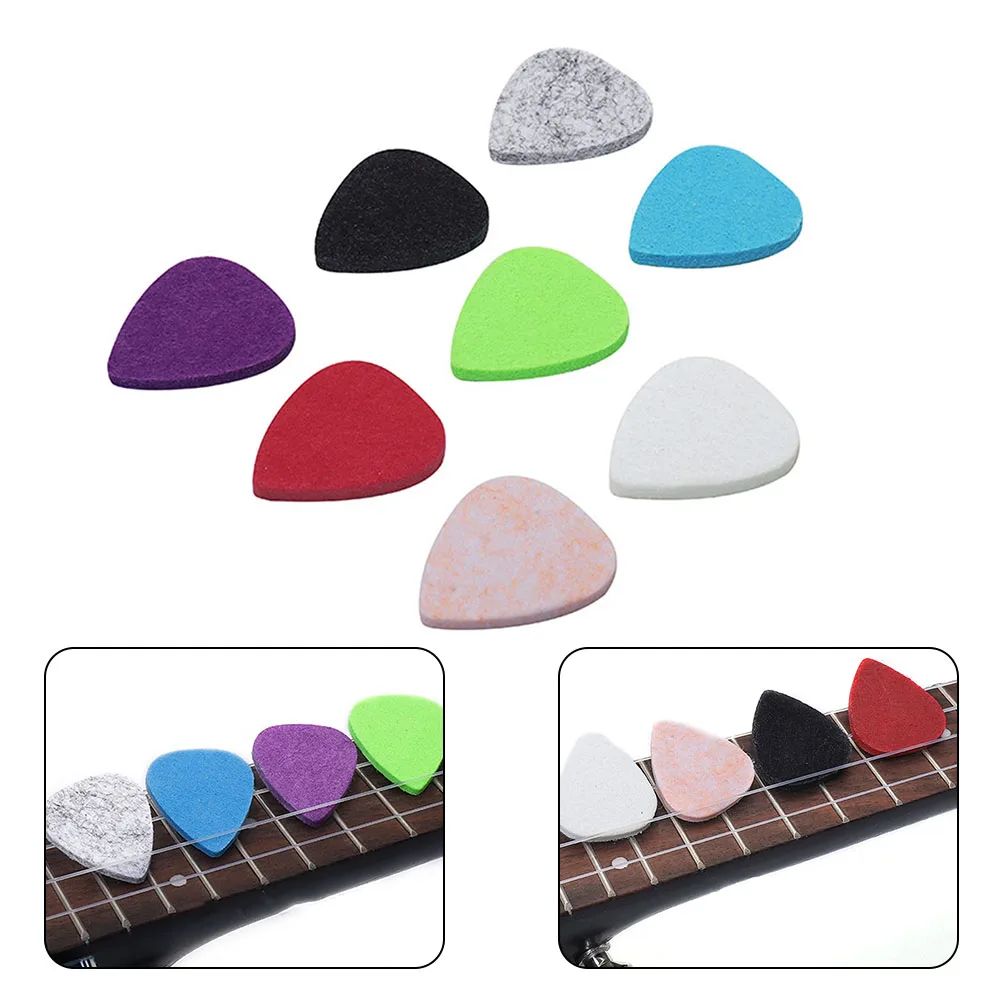 

5pcs Ukulele Soft Felt Picks Professional Colorful Concert Soprano Tenor Plectrum Musical Instruments Ukelele Accessories