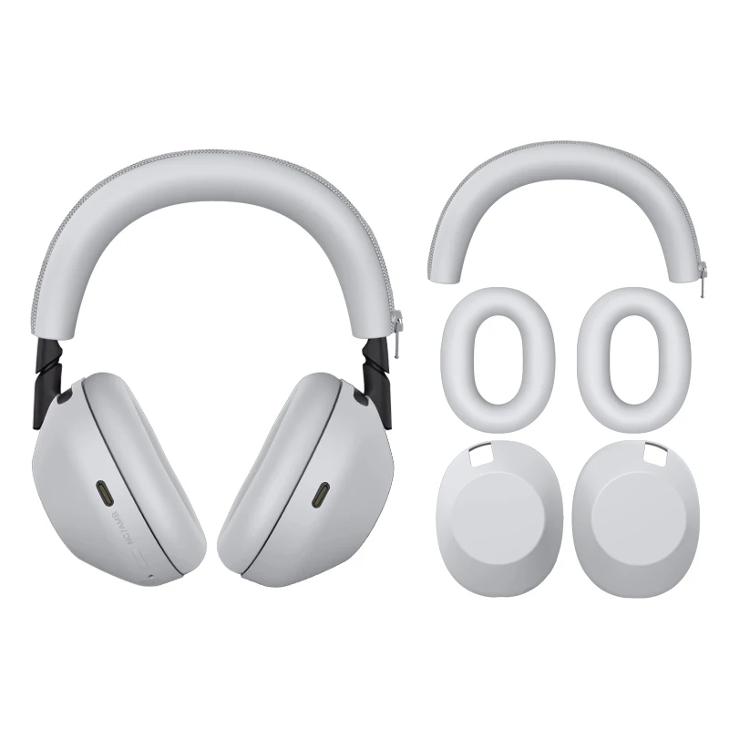 Coque Silicone Pour Sony WH-1000XM6 - Protection Anti-chocs, Légère - Noir - 2